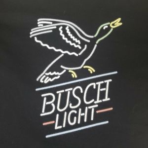 Busch Light beer T-shirt, Size L very cool graphic